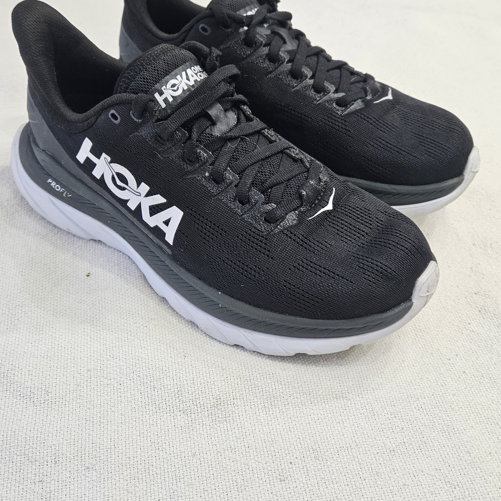 Hoka Black and Gray Athletic Shoes